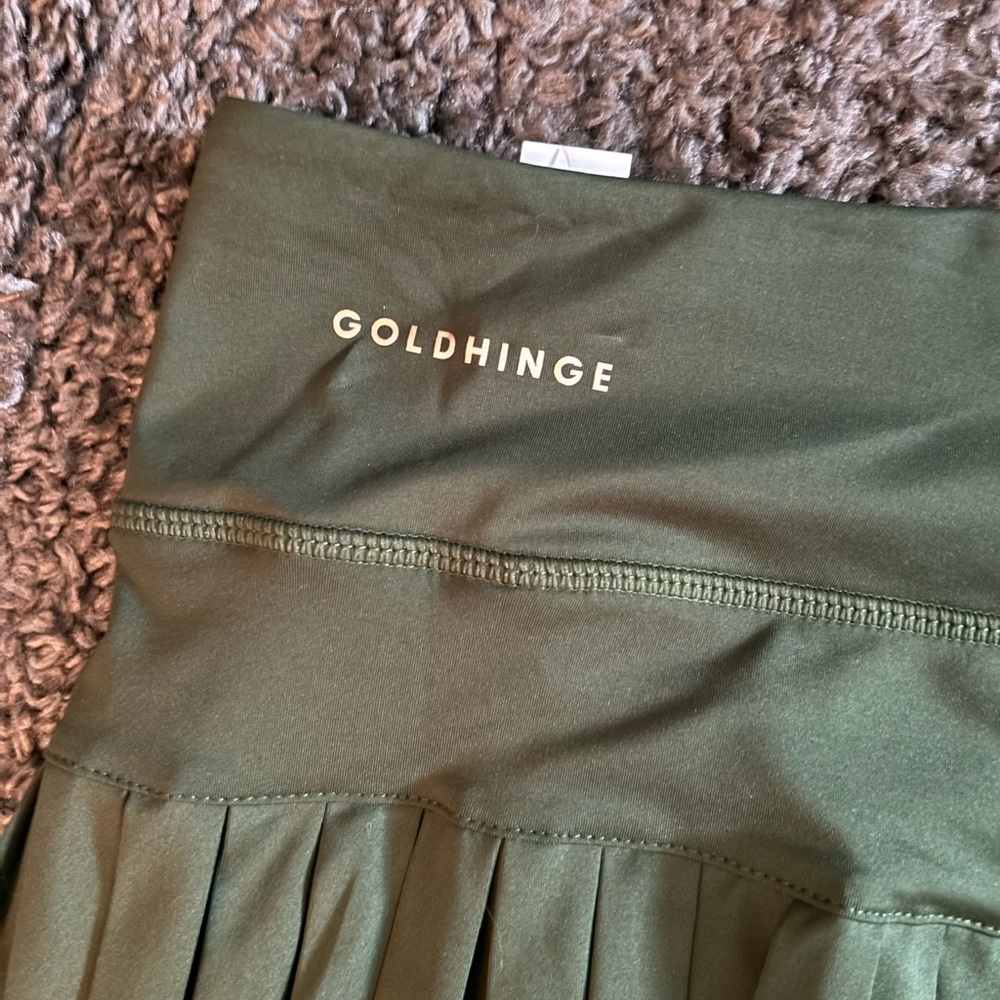 Goldhinge Olive Skater Skirt